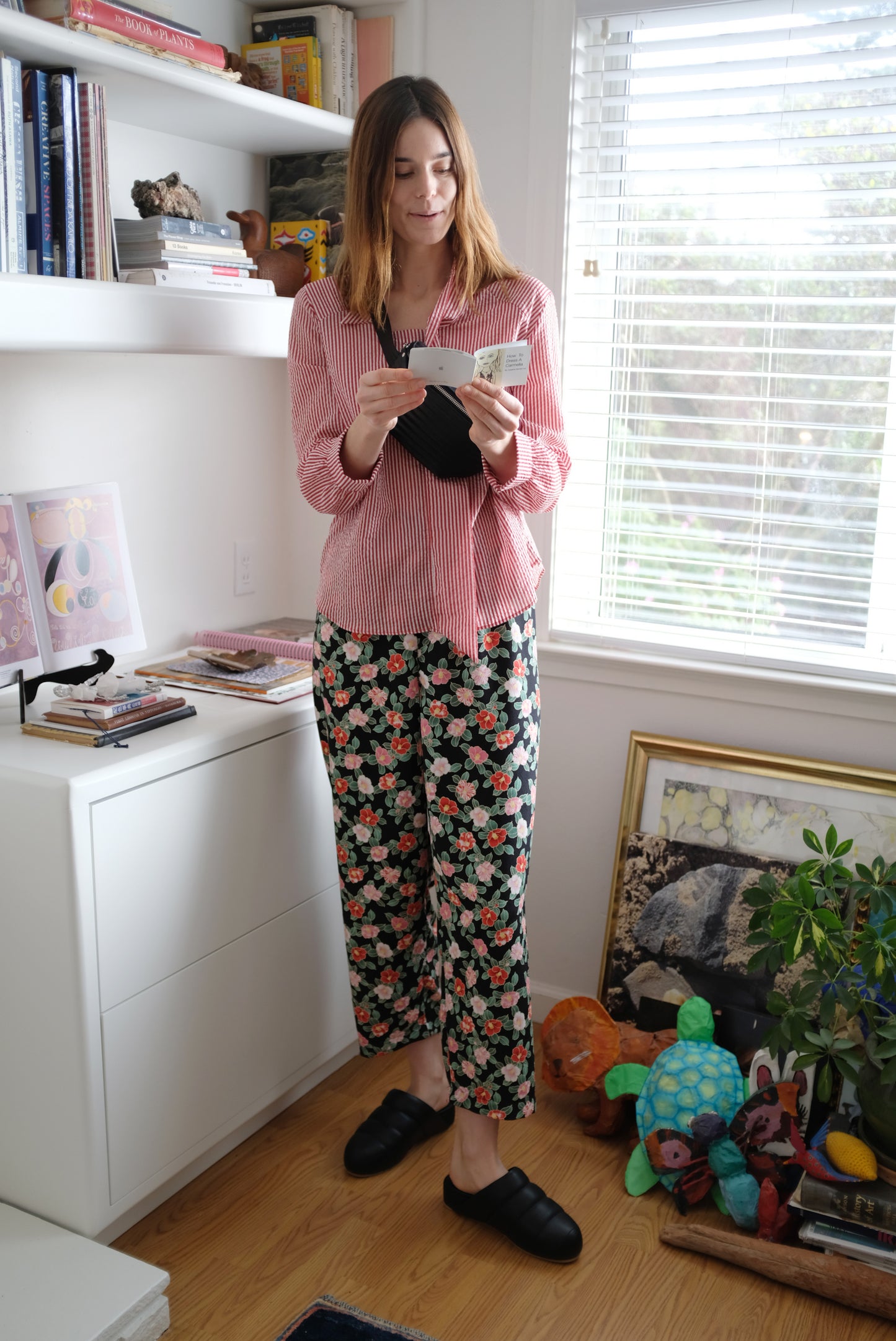 Beklina Basic Pant Black Flower