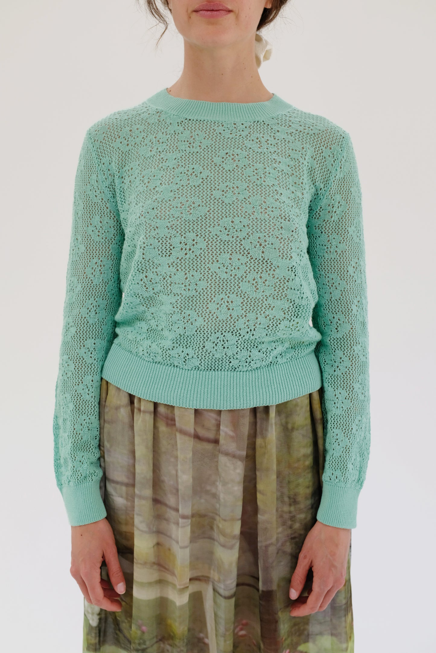 Beklina Lace Crew Menta