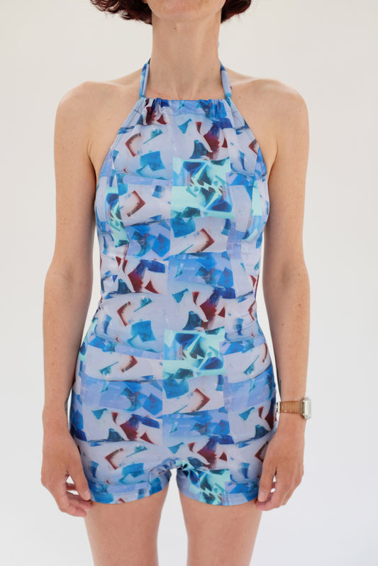 Beklina Halter Swimsuit Aqua Jello