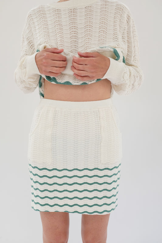 Beklina Beach Skirt White Ice