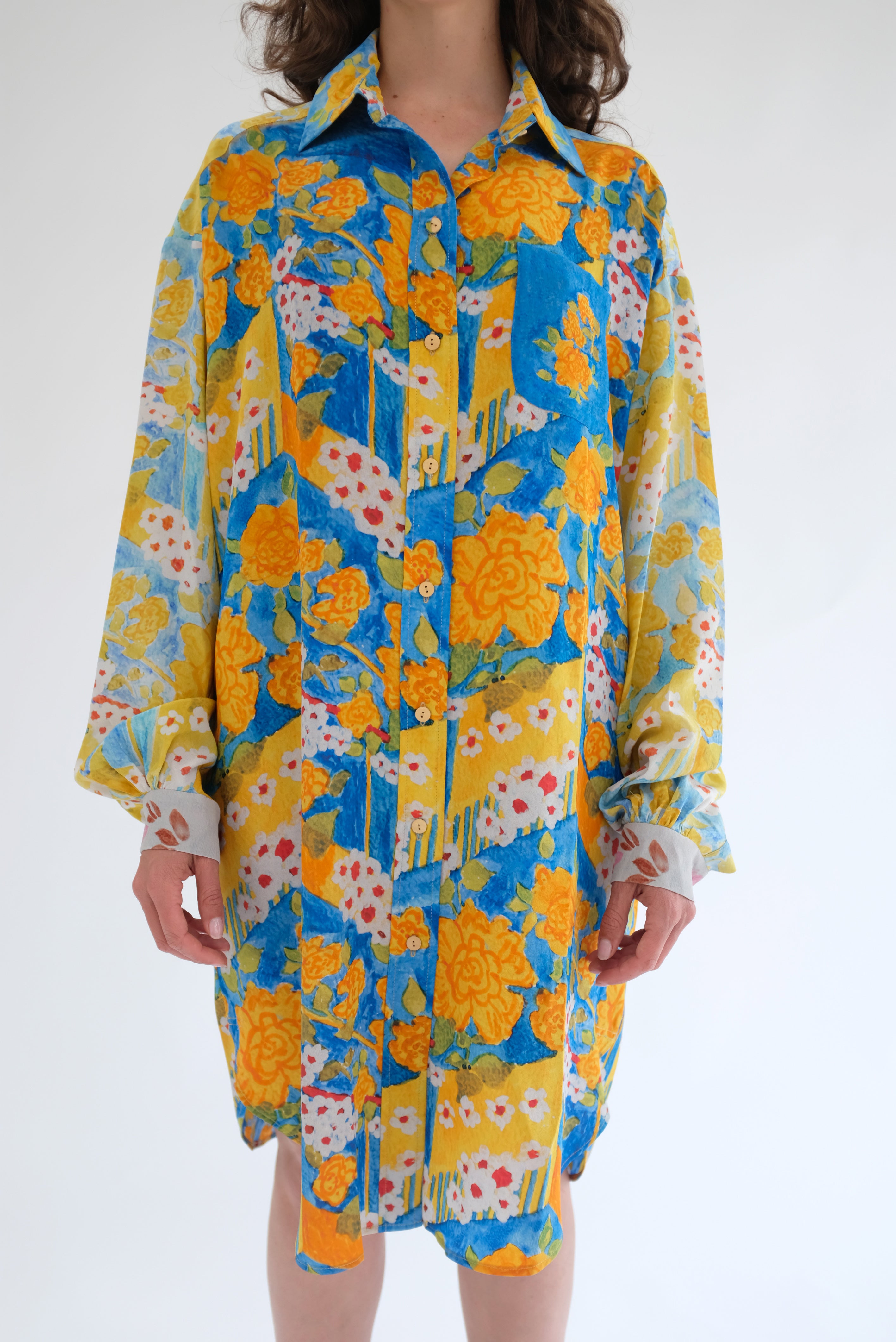 ANNTIAN シャツ ONE SIZE Anntian Silkshirt Print 1 ABC – Beklina