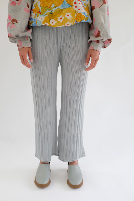 Beklina Merino Pleated Trousers Grey