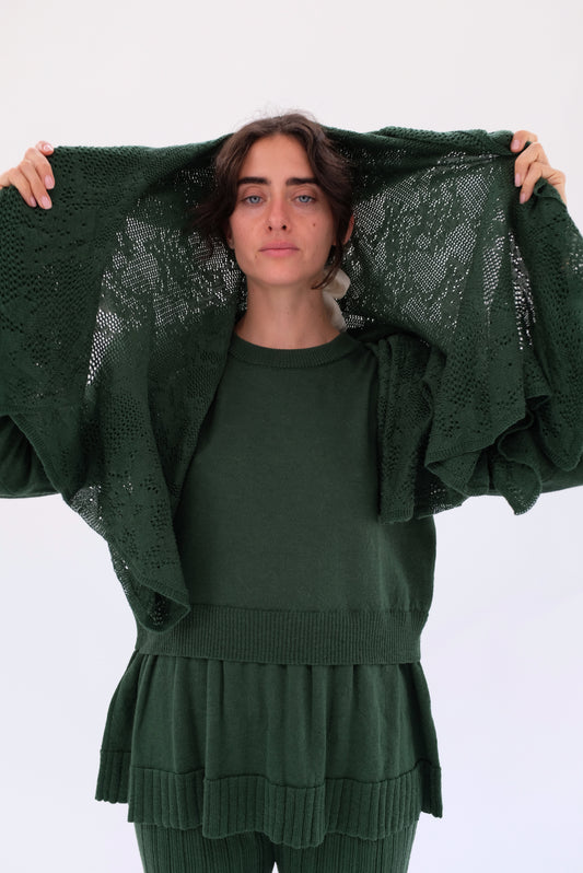 Beklina Merino Fattoria Pullover Conifer