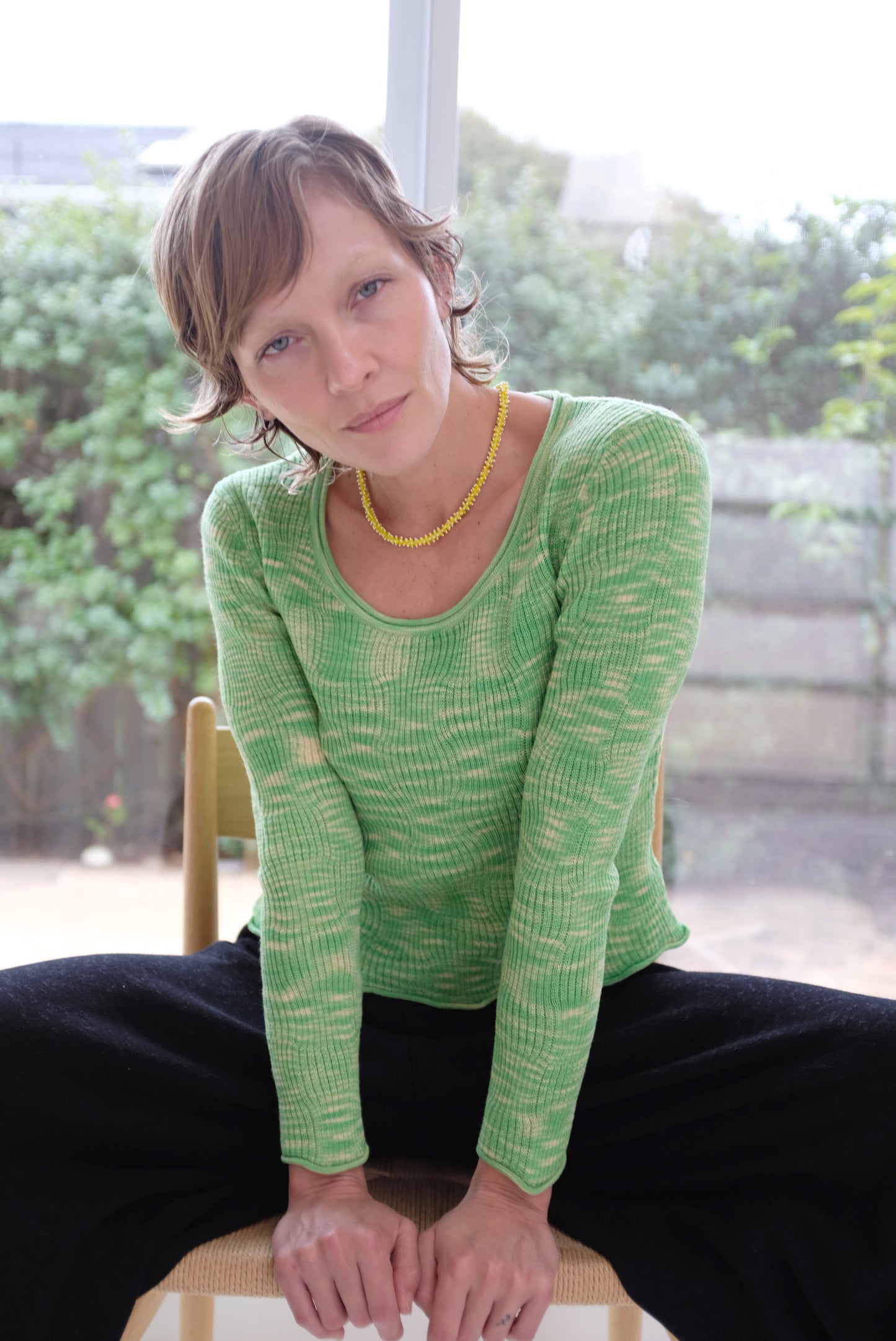 Beatriz Palacios Yellow Chain Necklace