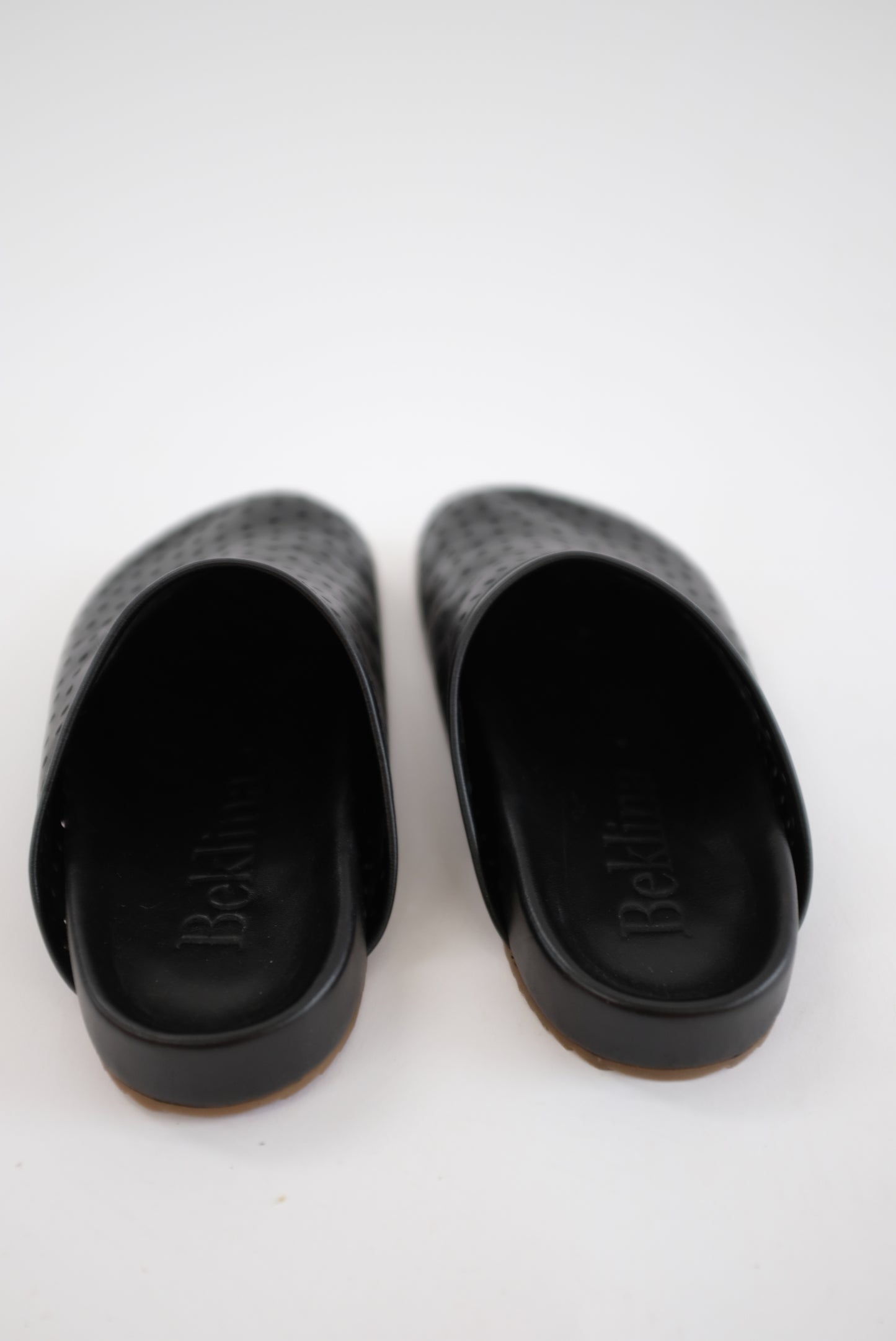 Beklina Gubi Mules Perforated Black