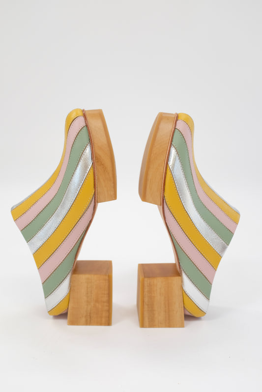 Beklina Matisse Platform Mules Gaga
