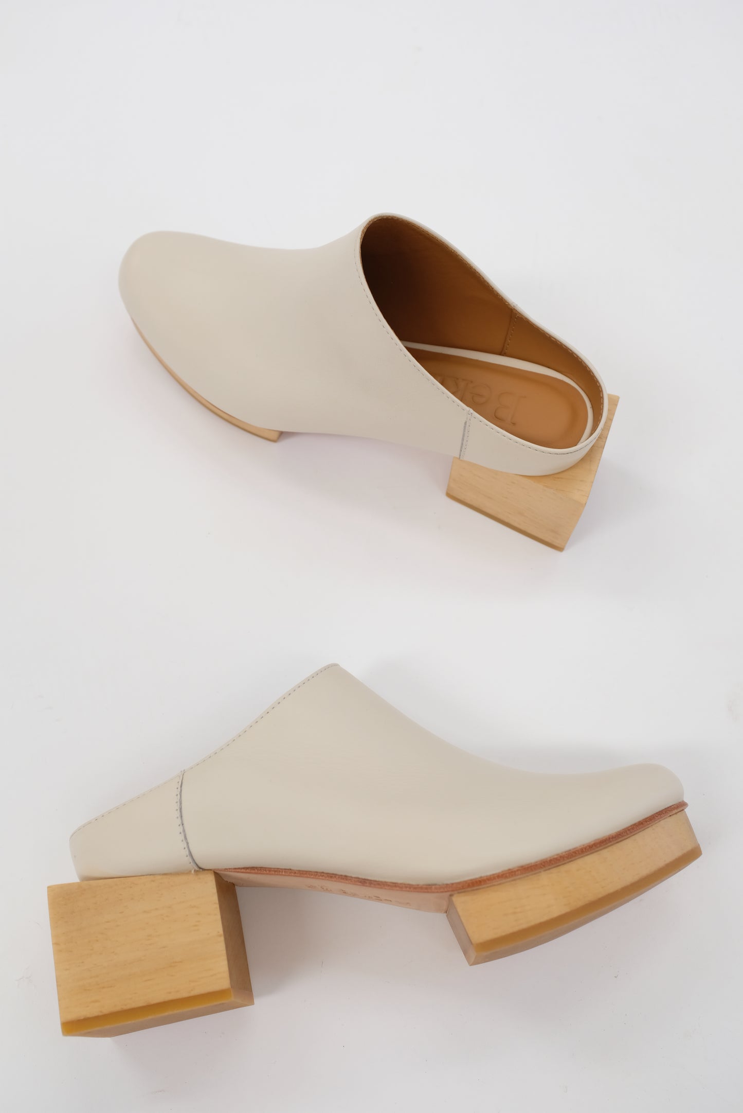 Beklina Matisse Platform Mules Off White