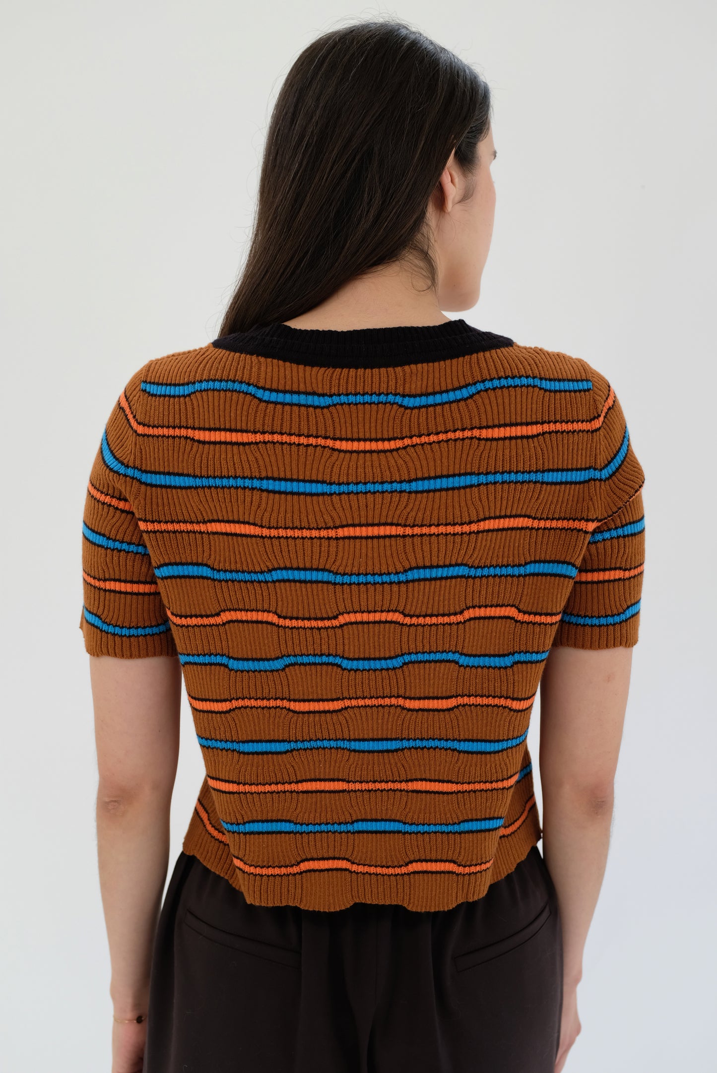 Beklina Angela Knit T-Shirt Brown