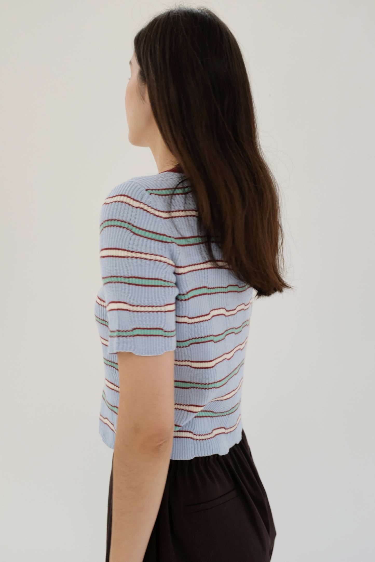 Beklina Angela Knit T-Shirt Aozora