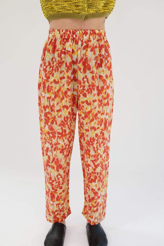 Beklina Basic Pant Coral Floral