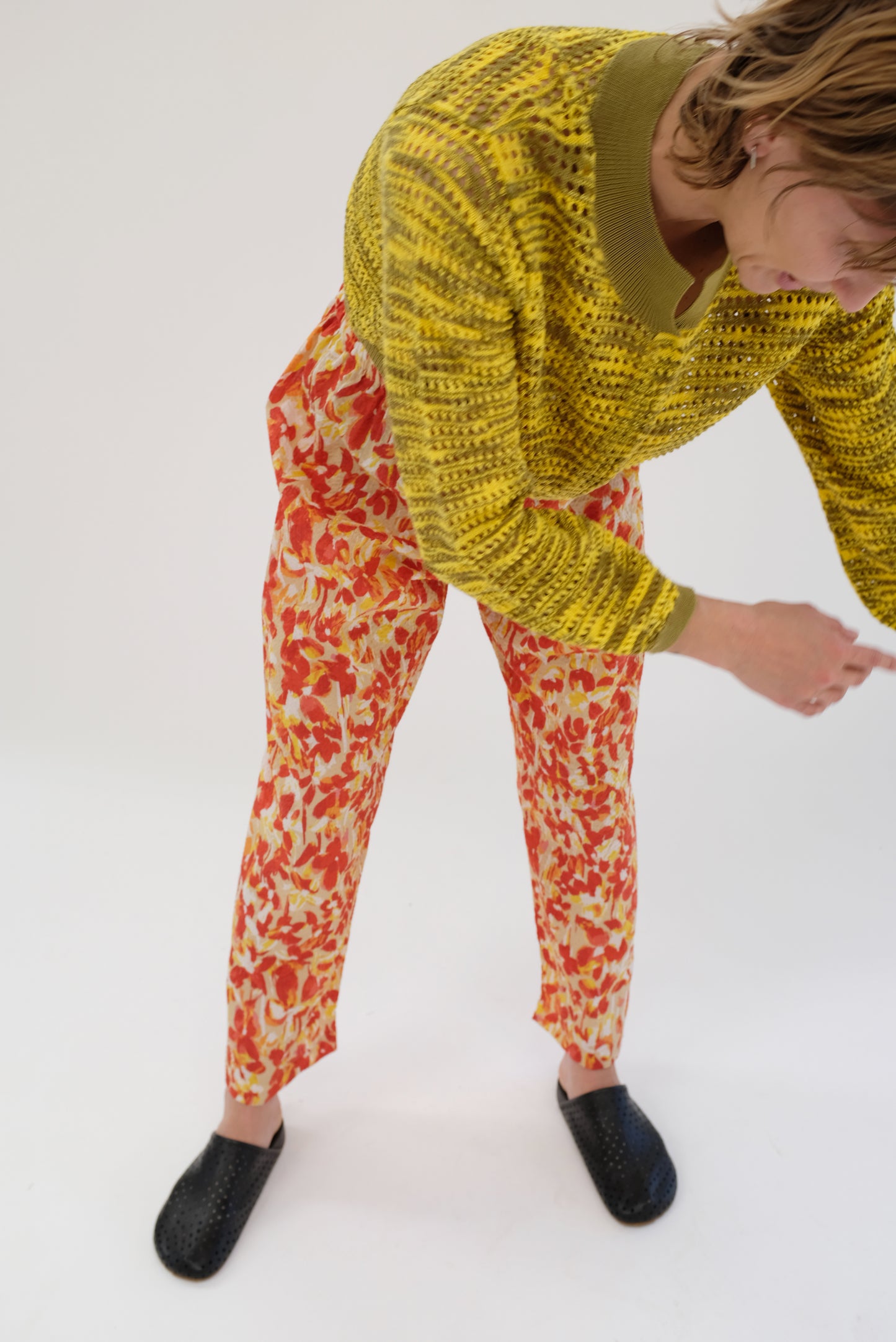 Beklina Basic Pant Coral Floral