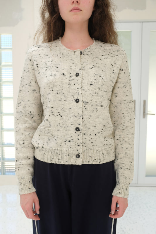 Cordera Merino Wool Flecked Cardigan