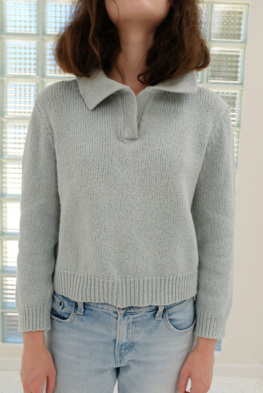 Beklina Knit Polo Sky / Preworn