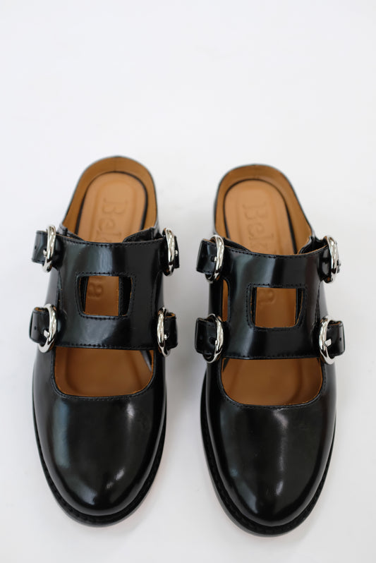 Beklina Quatro Buckle Mule Black