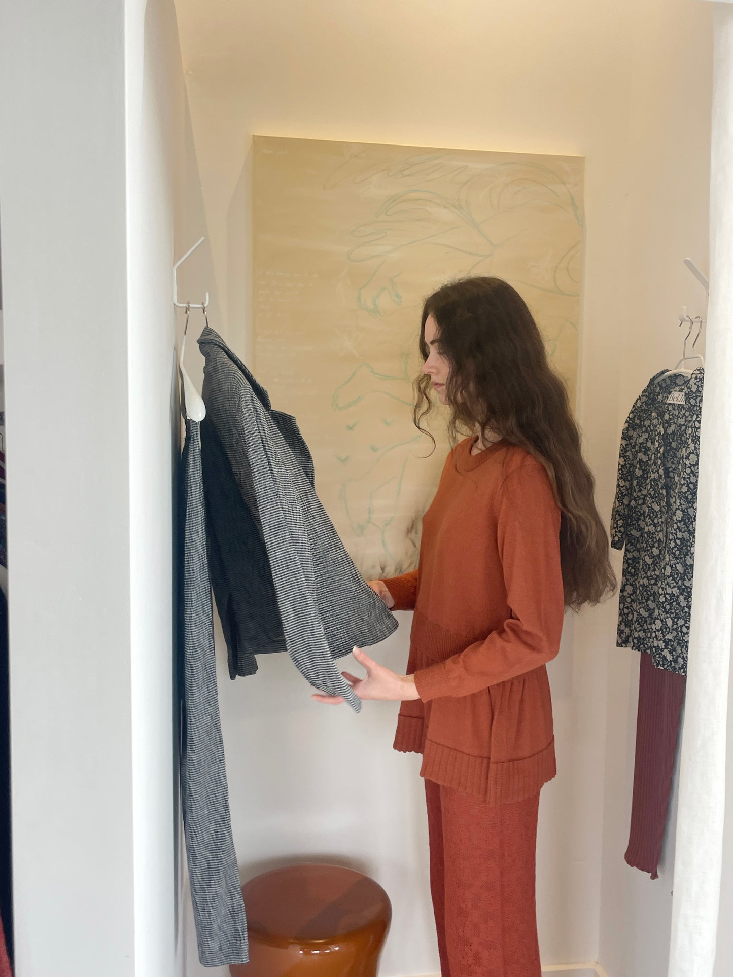 Beklina Merino Fattoria Pullover Terracotta