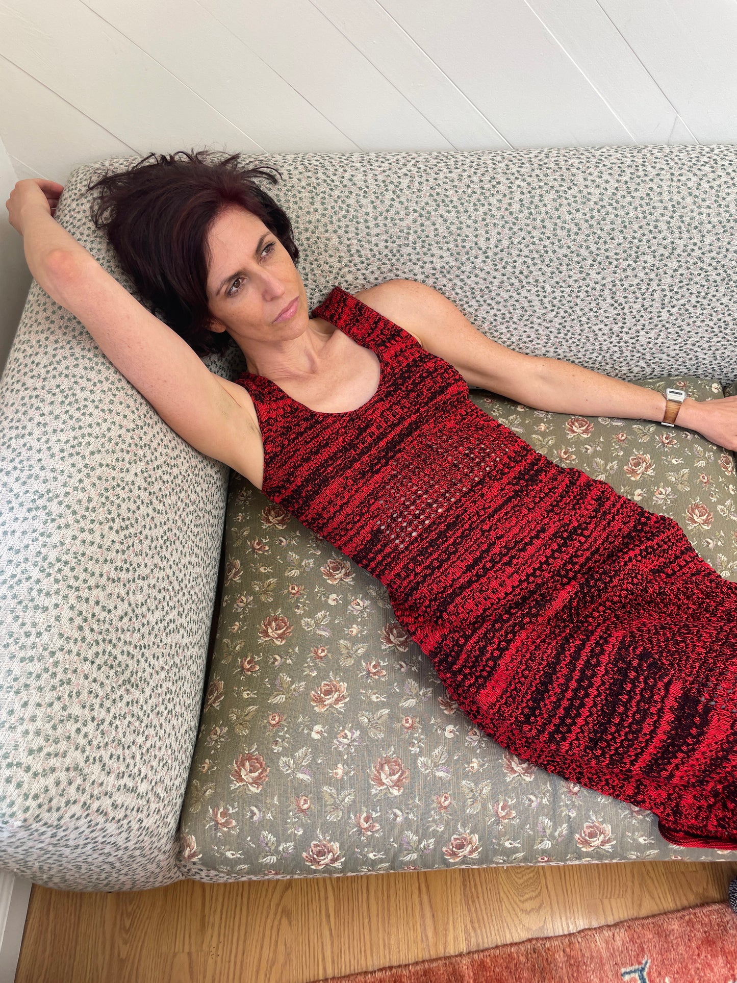 Beklina Haptic Tank Dress Roja