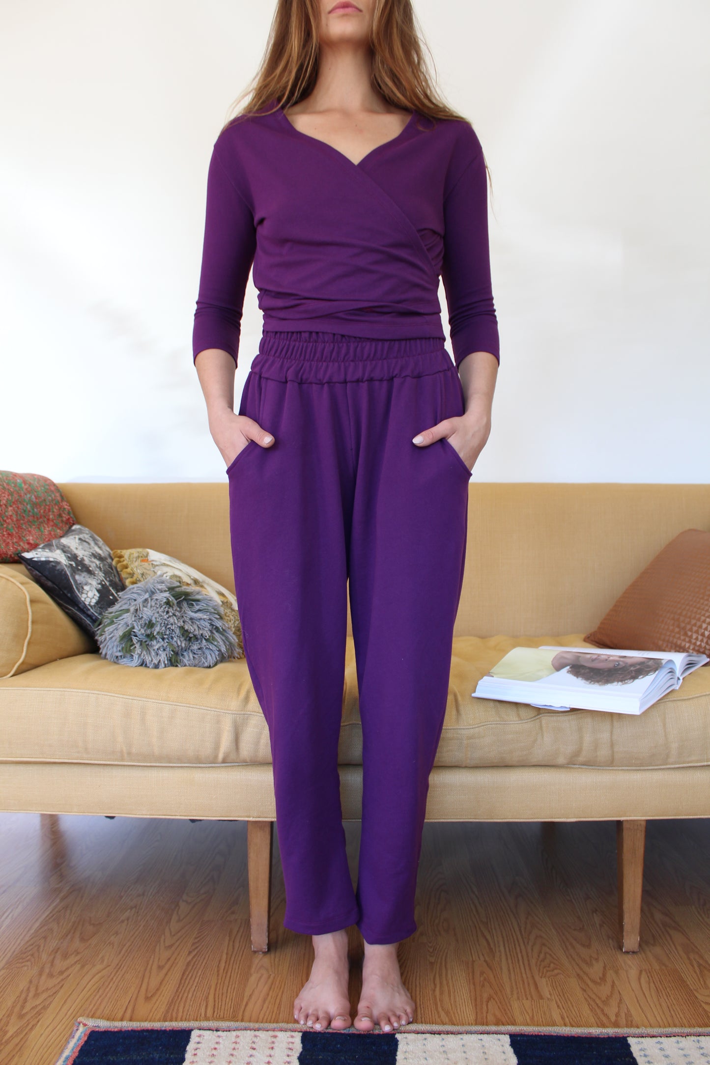 Beklina Kudo Wrap Top Melanzana