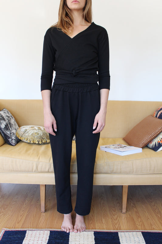 Beklina Kudo Wrap Top Black