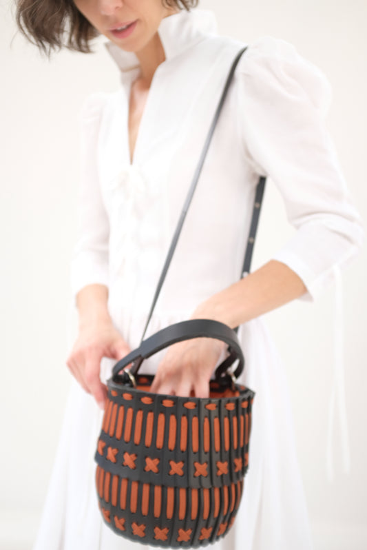 Hatori Basket Black and Rust