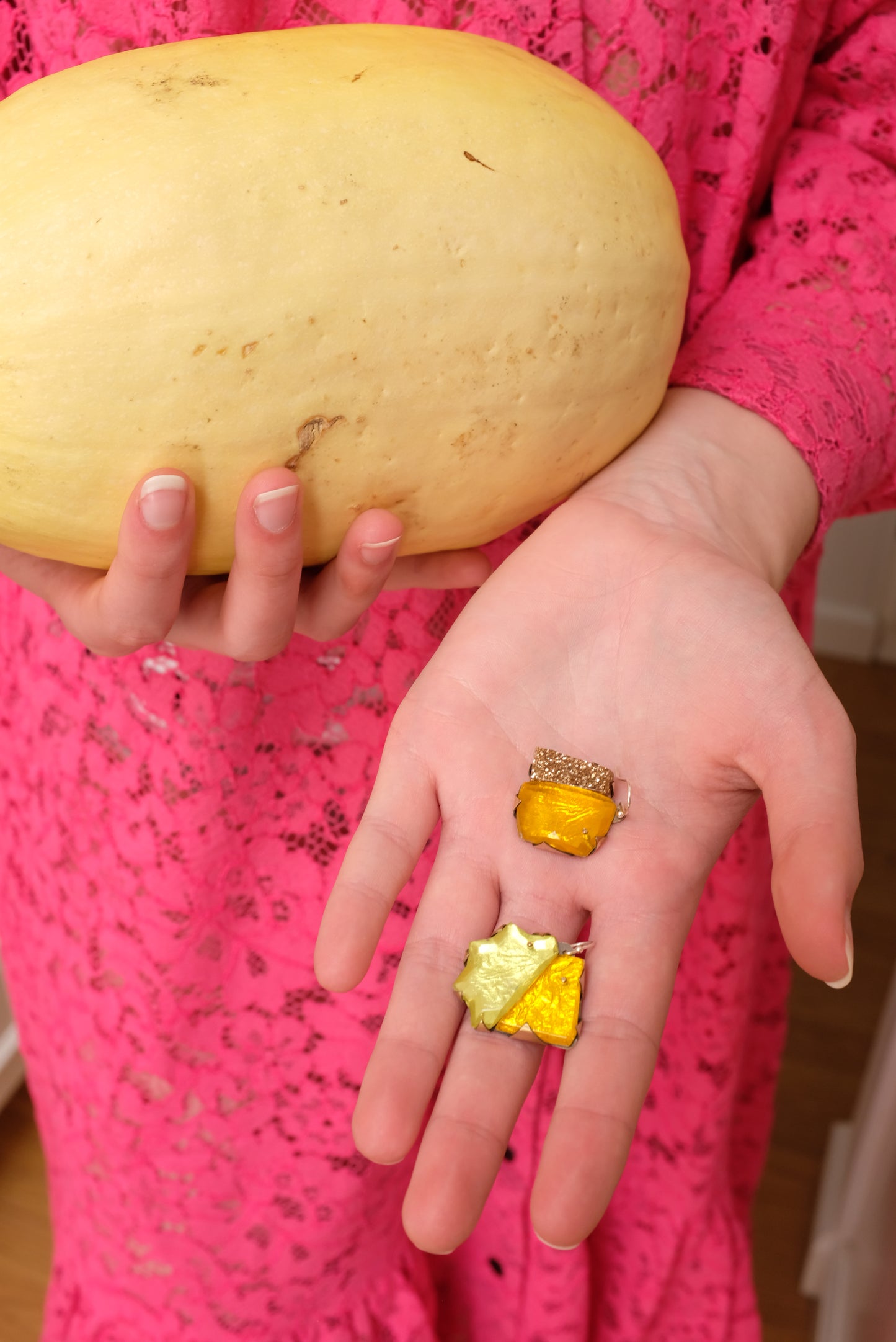 Nikki Couppee Canary Glitter Gem Earrings