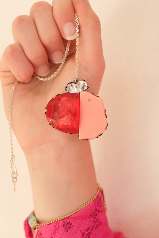 Nikki Couppee Red/Pink Necklace