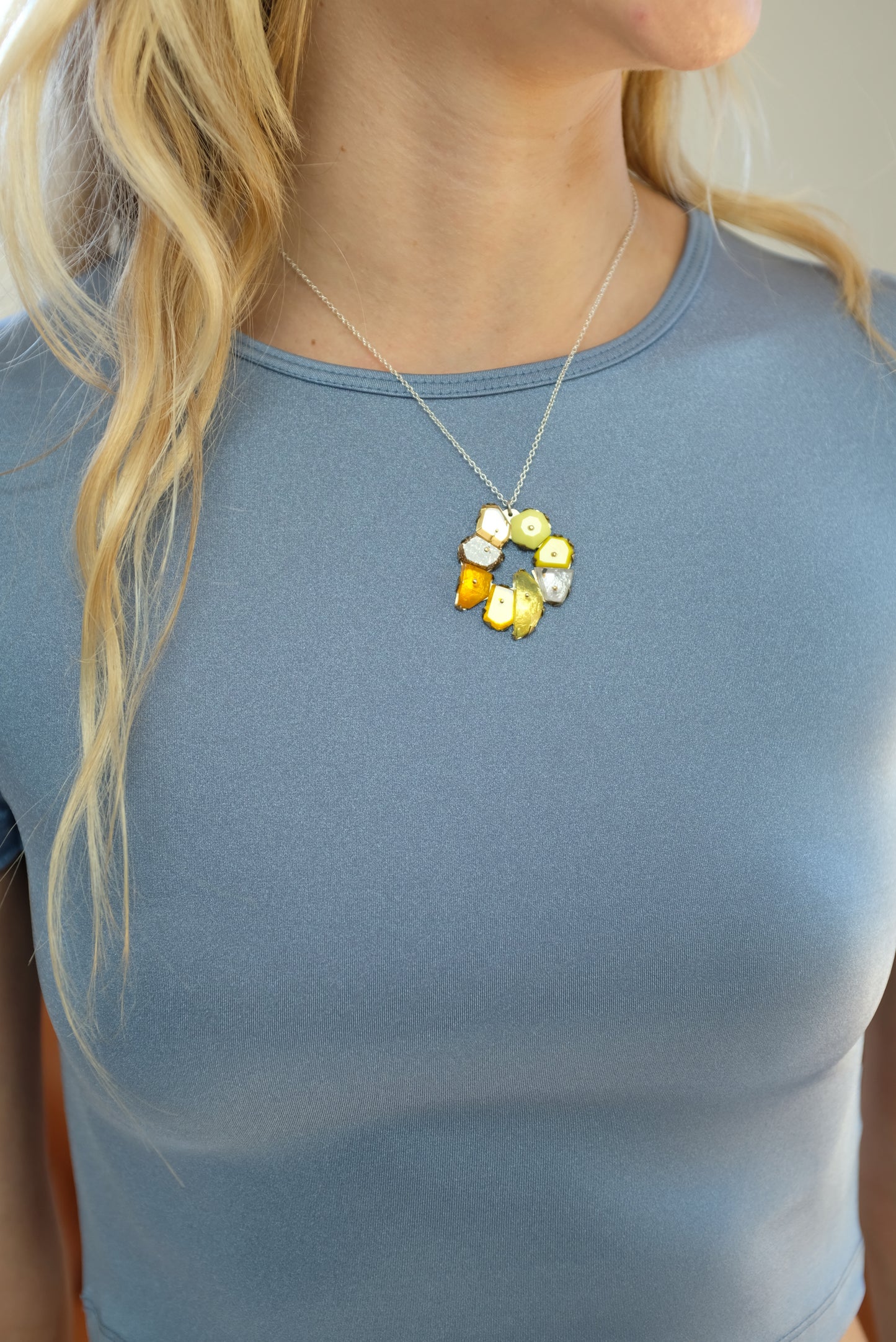 Nikki Couppee Glitter Gold Necklace