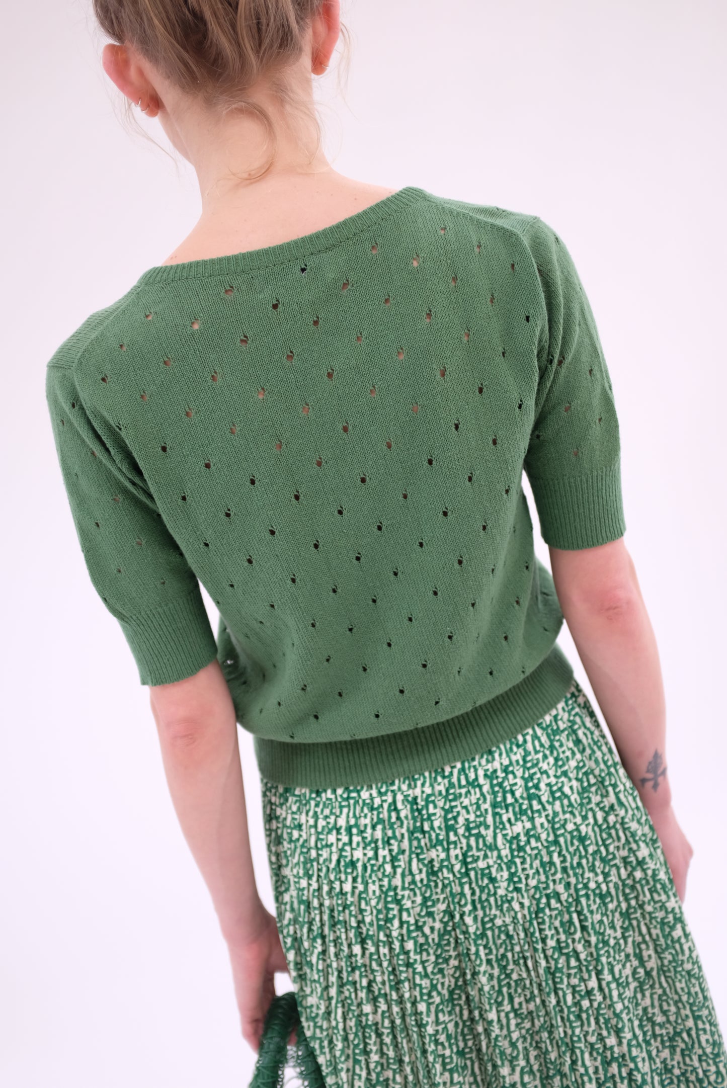 Beklina Paracas Knit Top Cypress