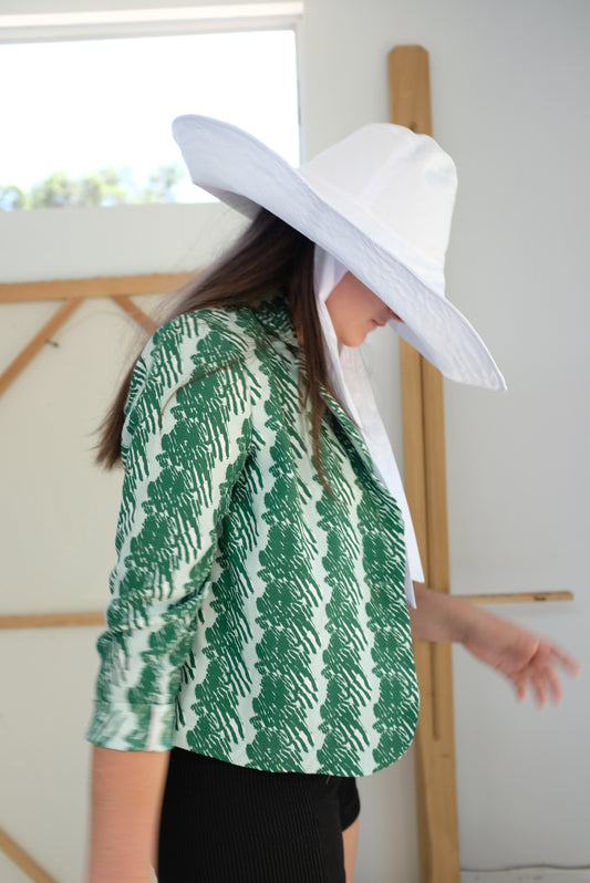 Beklina Voluminoso Tie Hat White