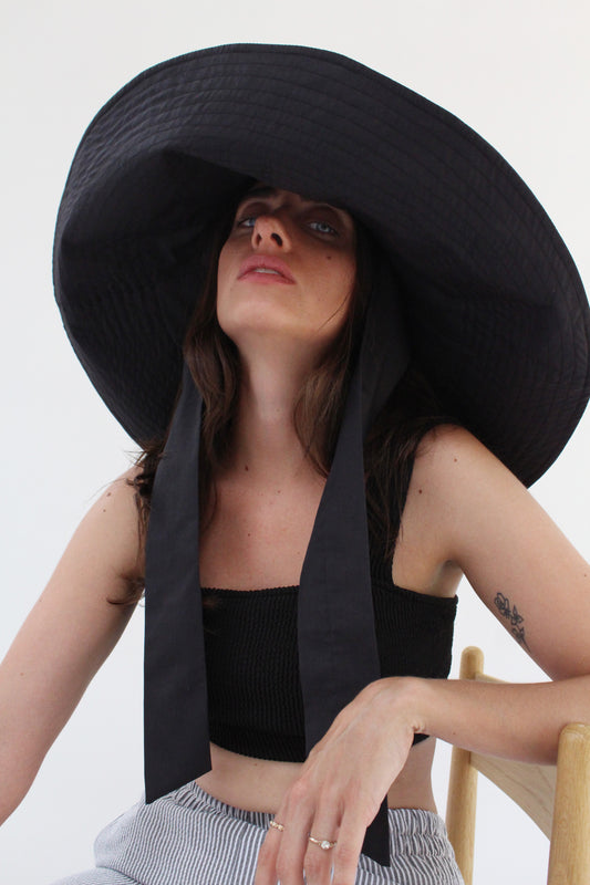 Beklina Voluminoso Tie Hat Black