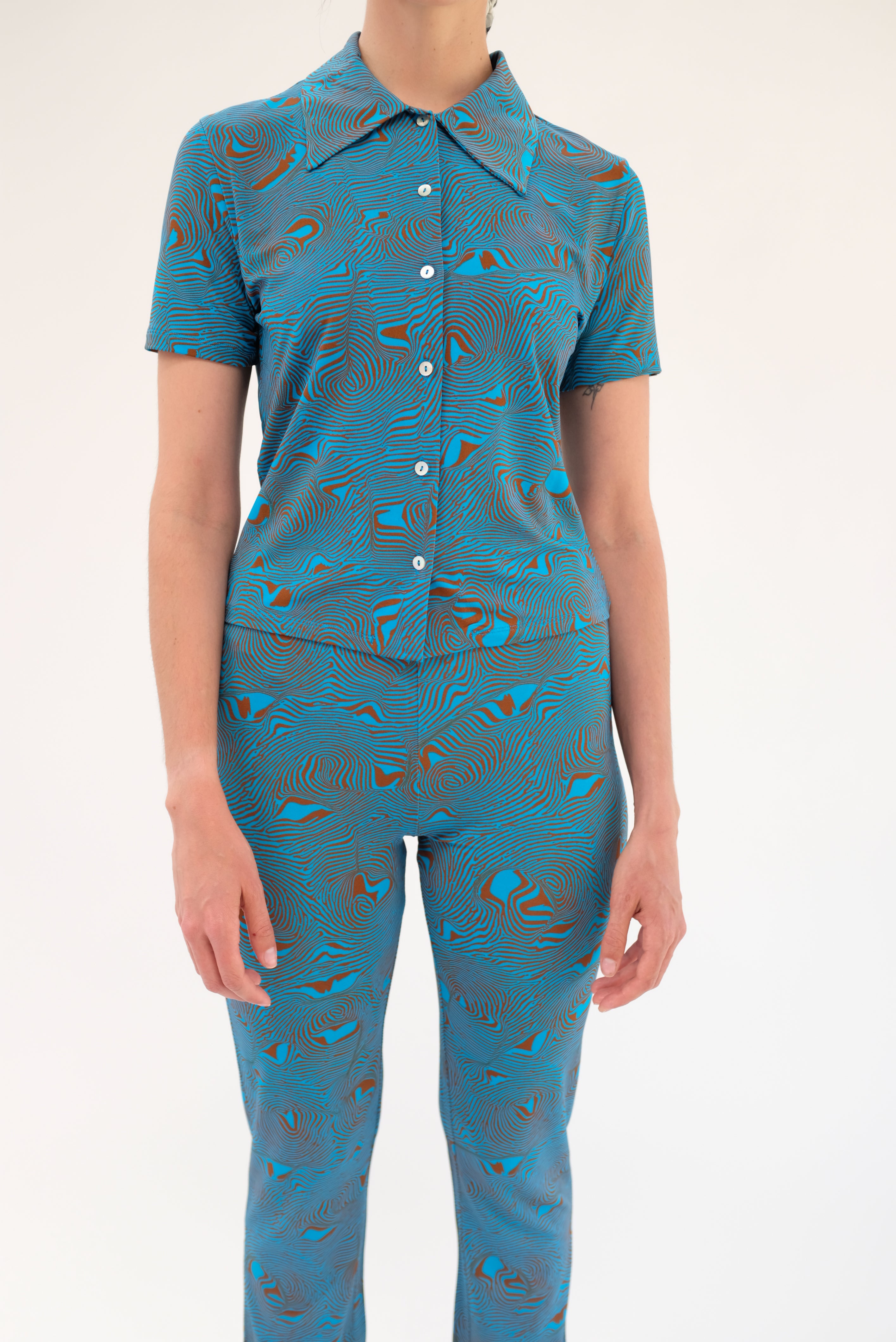 Paloma Wool Regina Top Mosaic Blue – Beklina