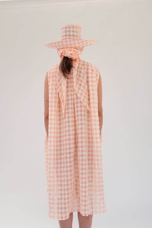 Beklina Basta Dress Grapefruit Gingham