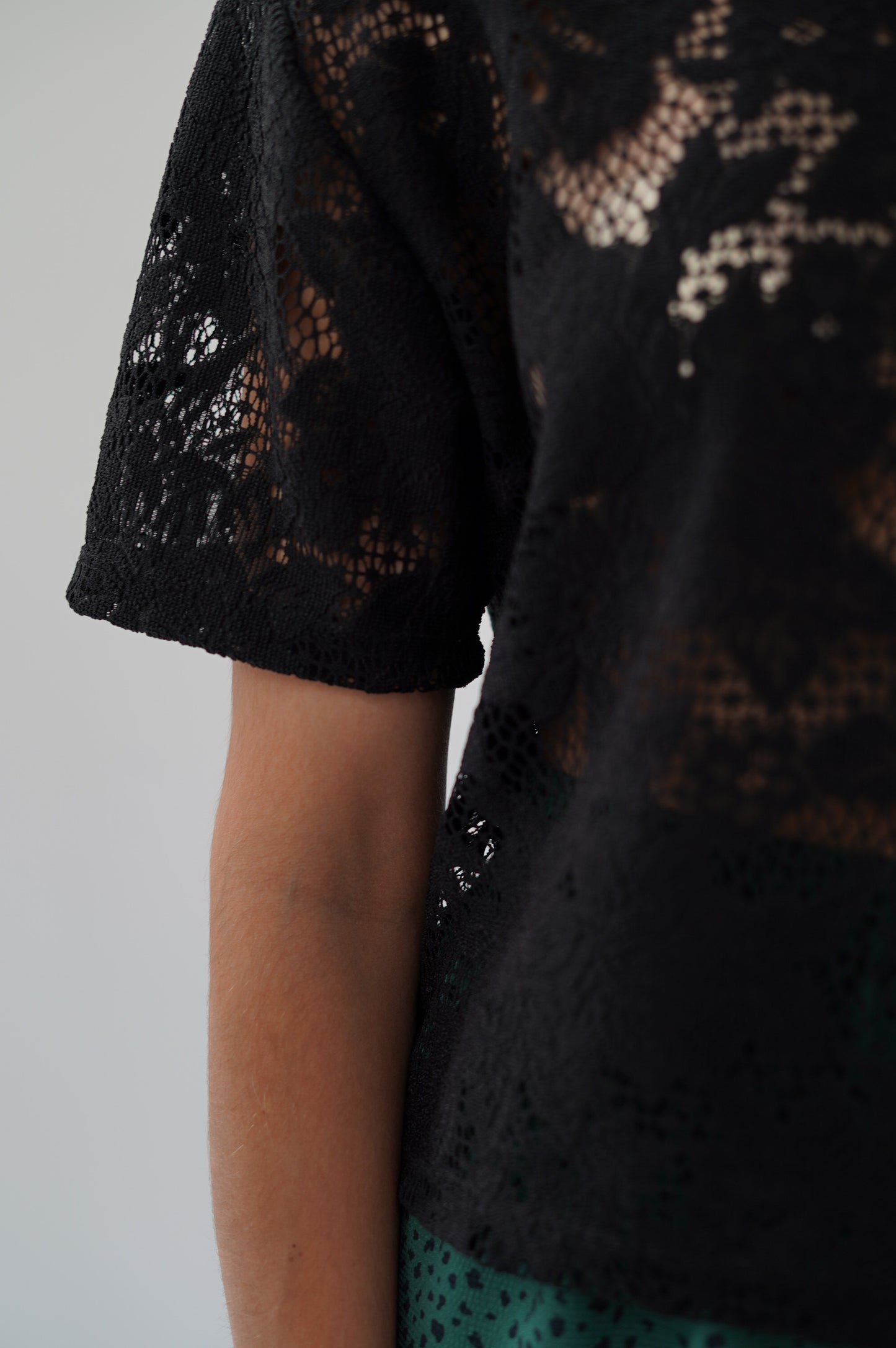 Beklina Lace T-Shirt Black