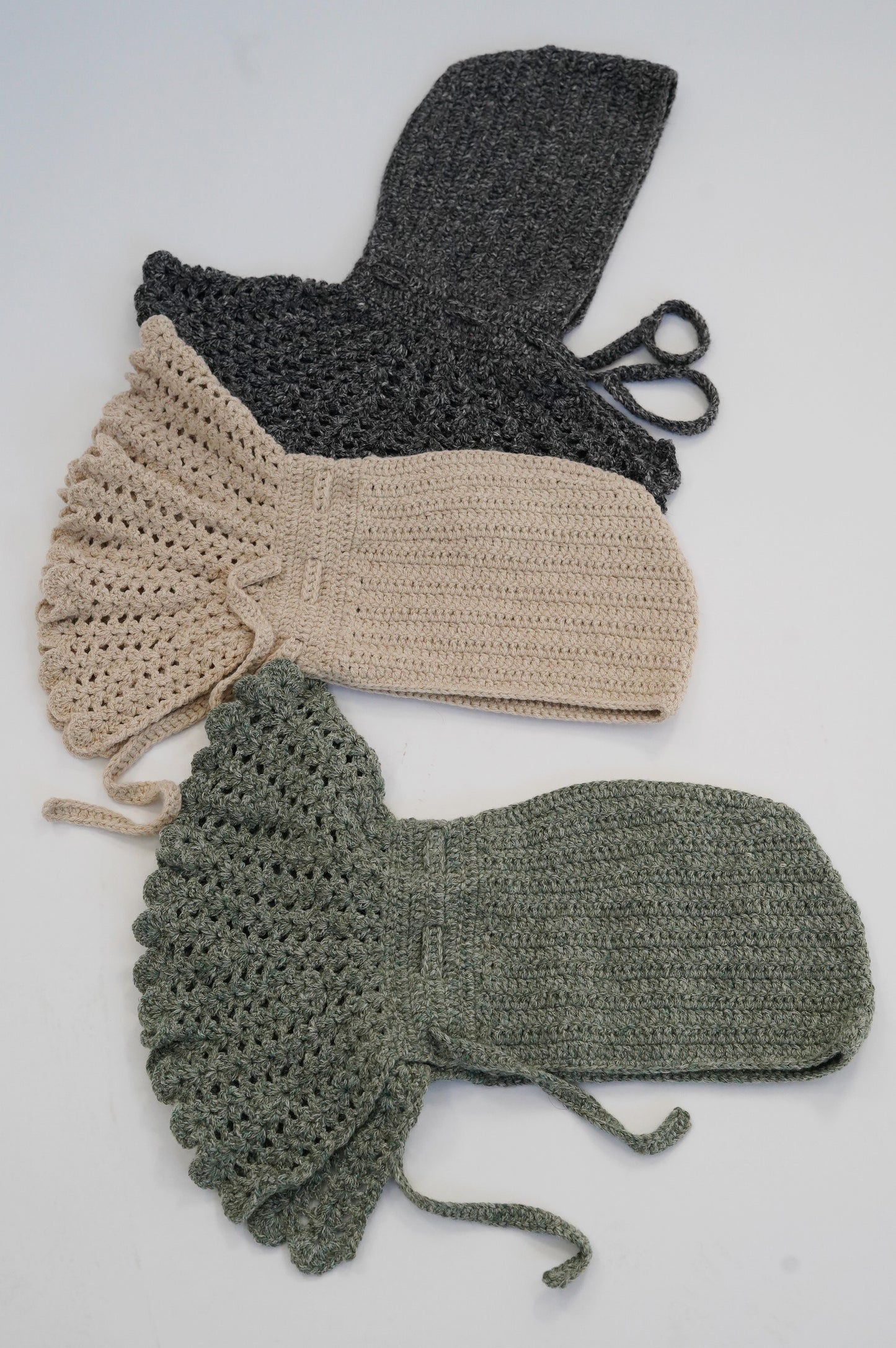 Beklina Lace Collared Hood Marl Black