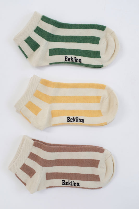 Beklina Cashmere Socks Striped