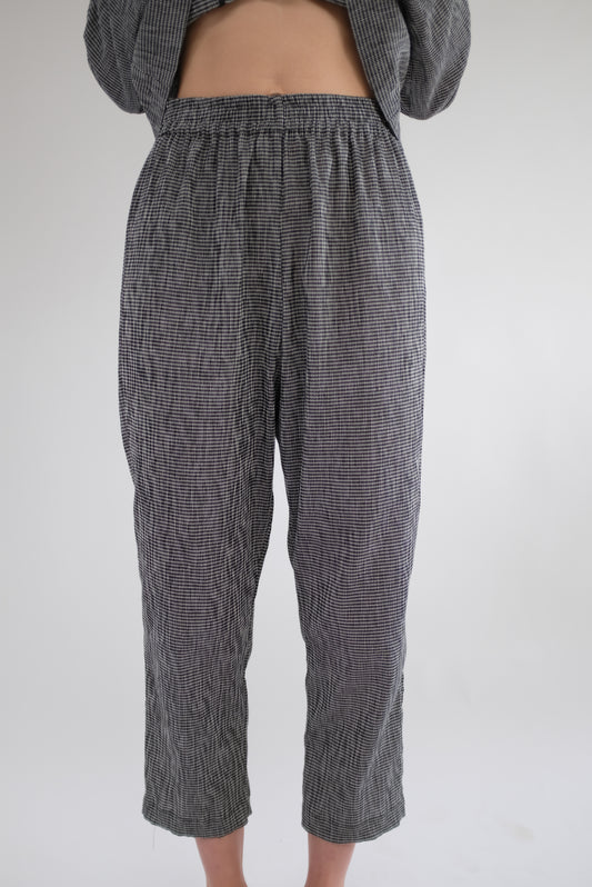 Beklina Mia Trouser Plaid Black