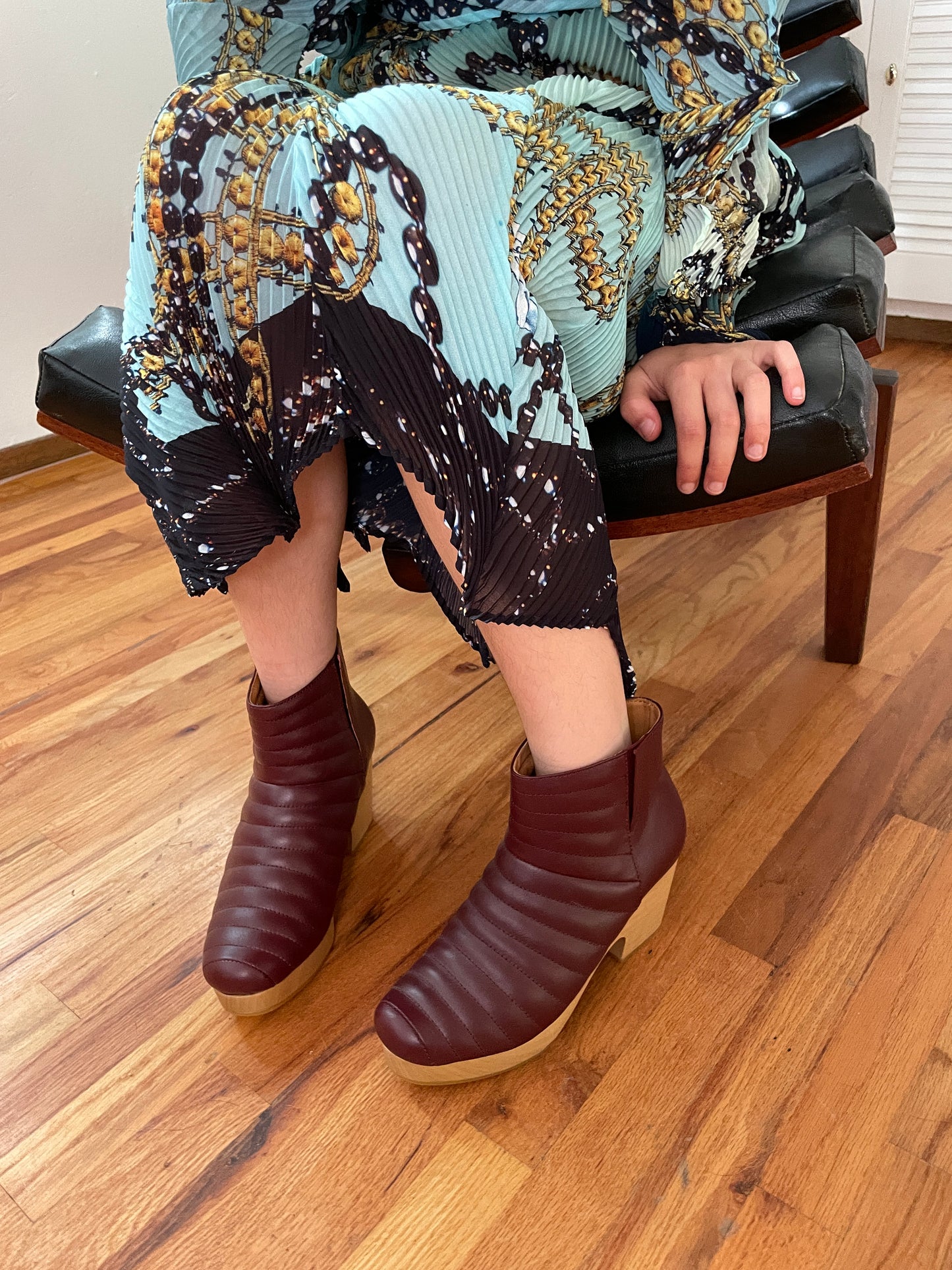 Beklina Ribbed Boot Clog Umber