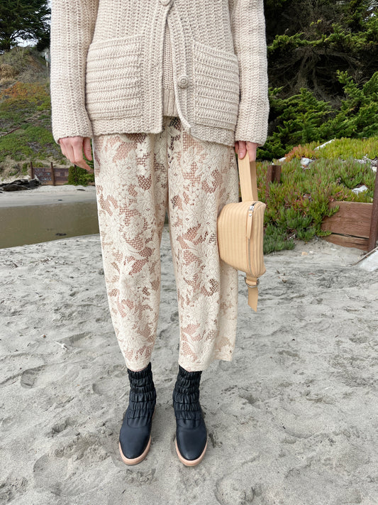 Beklina Lace Basic Pant Ivory