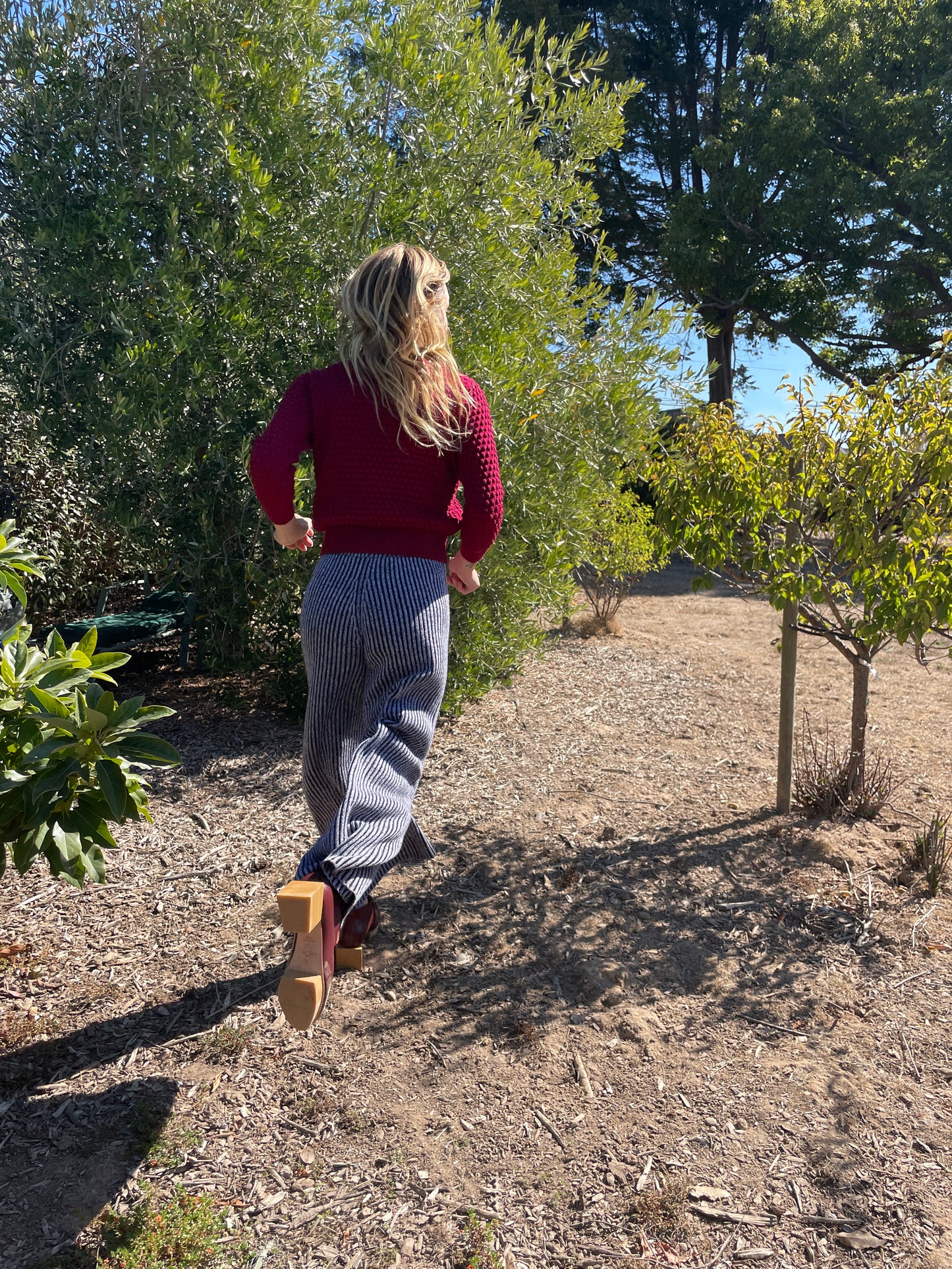 Beklina Cashmere Ribbed Trouser Black