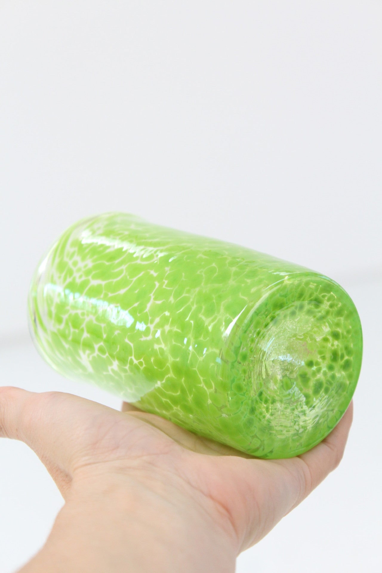 Handblown Tumbler Green