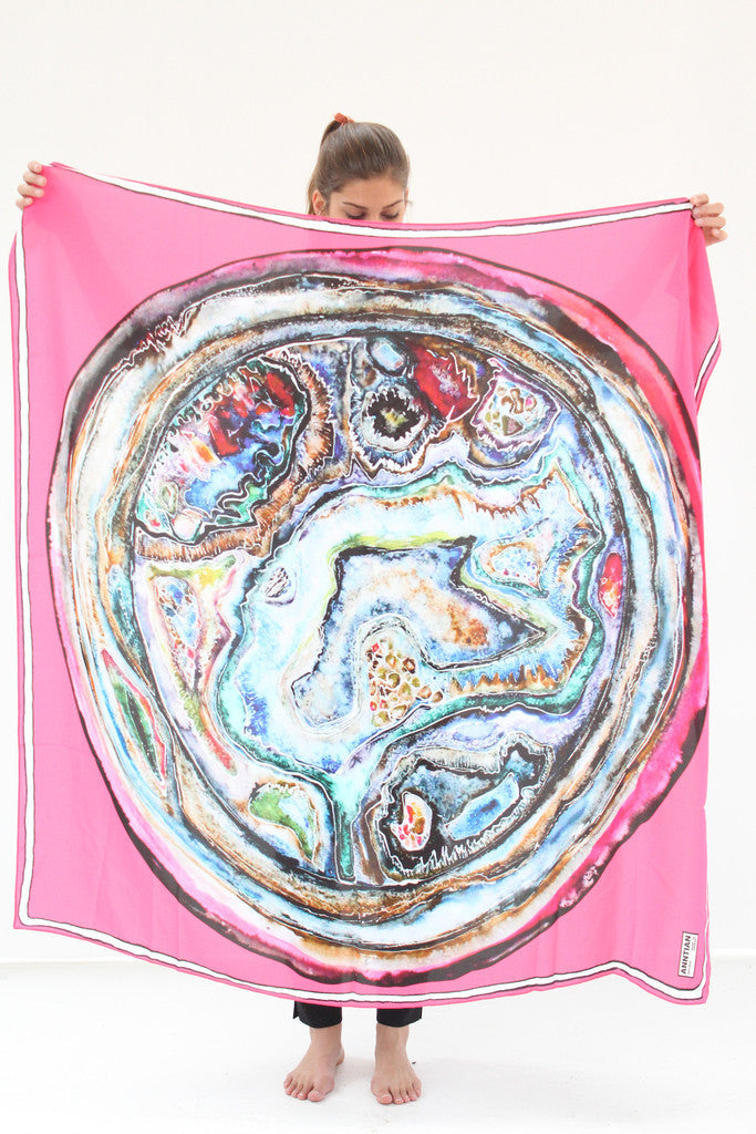 Back In Stock & Exclusive / Anntian's Pink Circle Scarf