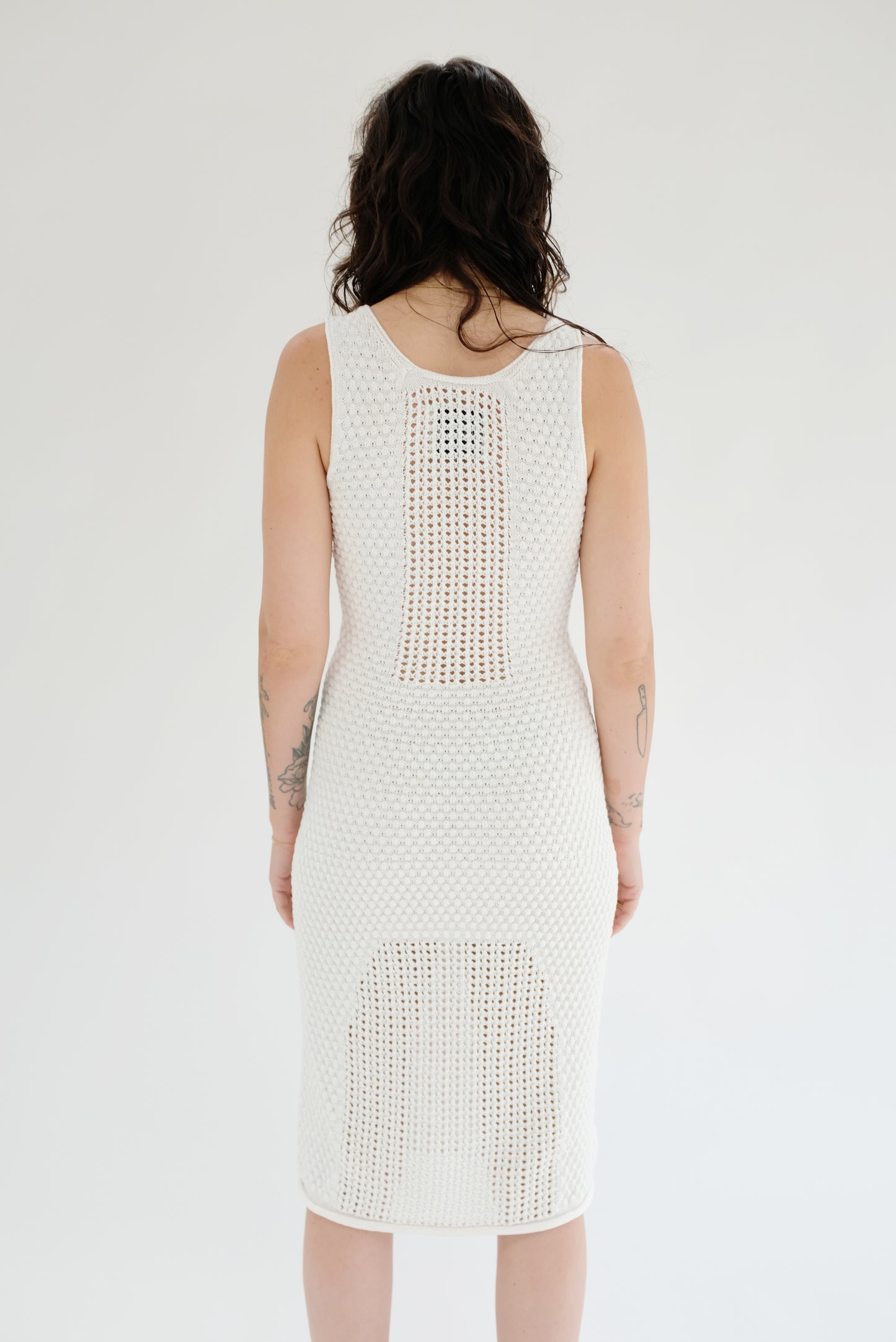 Beklina Haptic Tank Dress Blanca