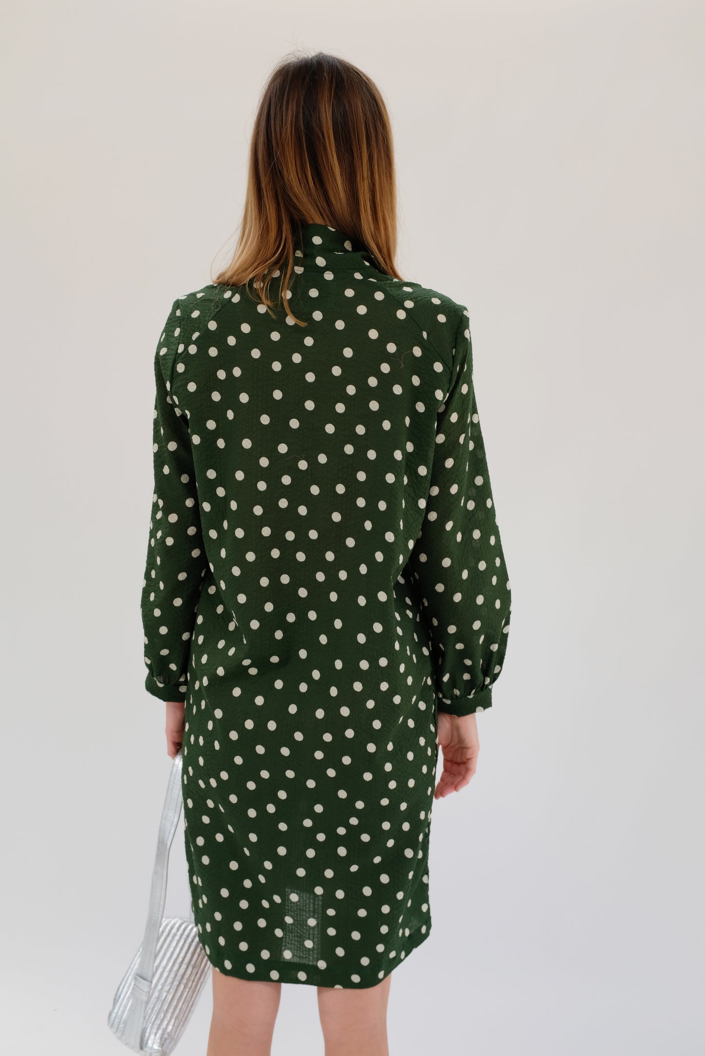 Beklina Deco Dress Dot Deep Green