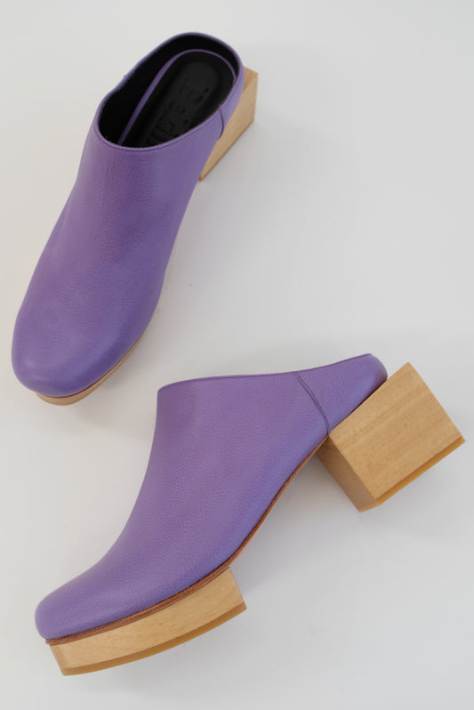 Beklina Matisse Platform Mules Lilac
