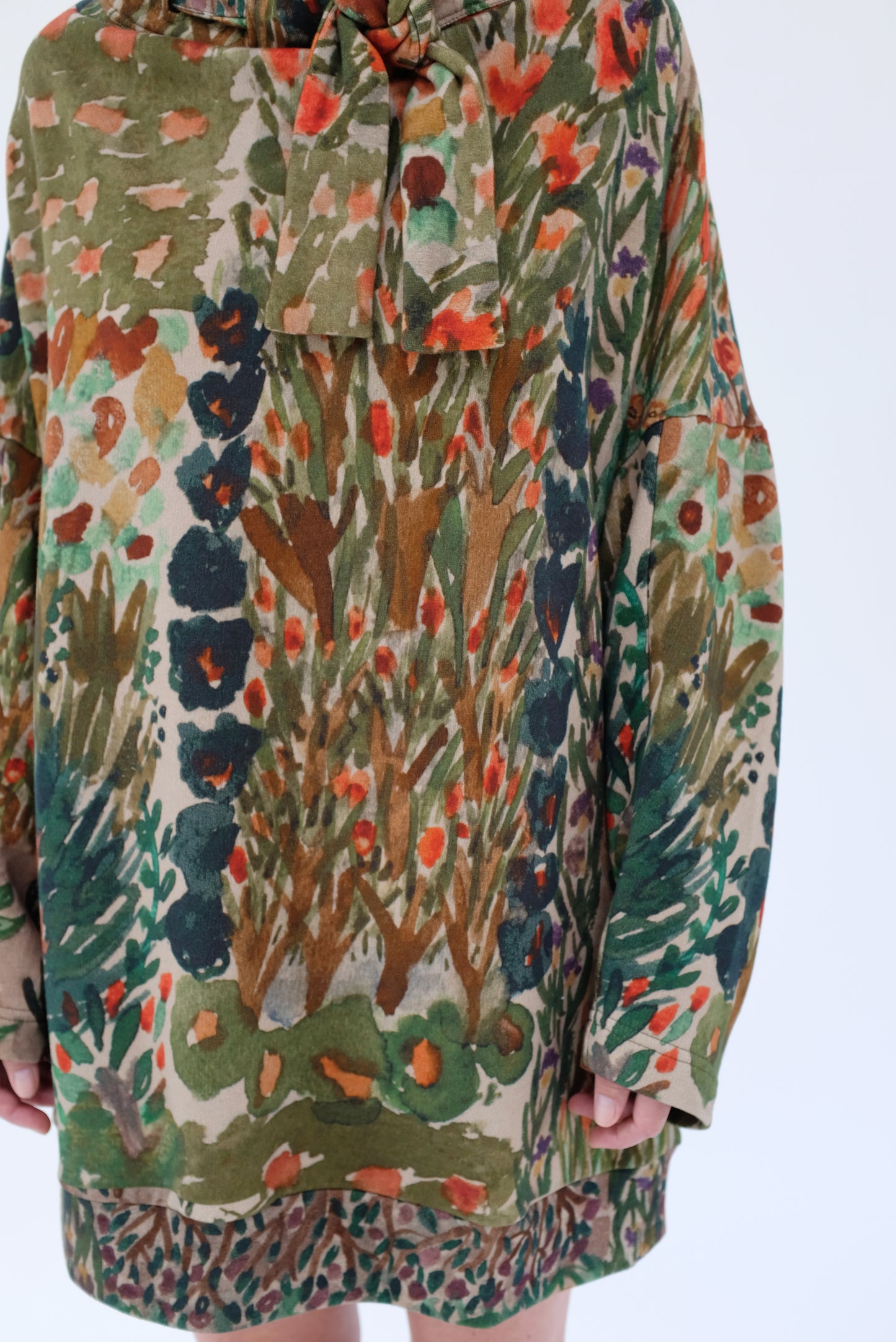 Anntian Sweatshirt Dress Print G Flower Beds