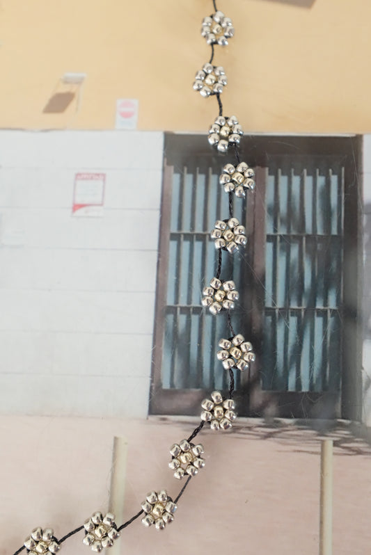 Labro Fiori Necklace Silver/Black