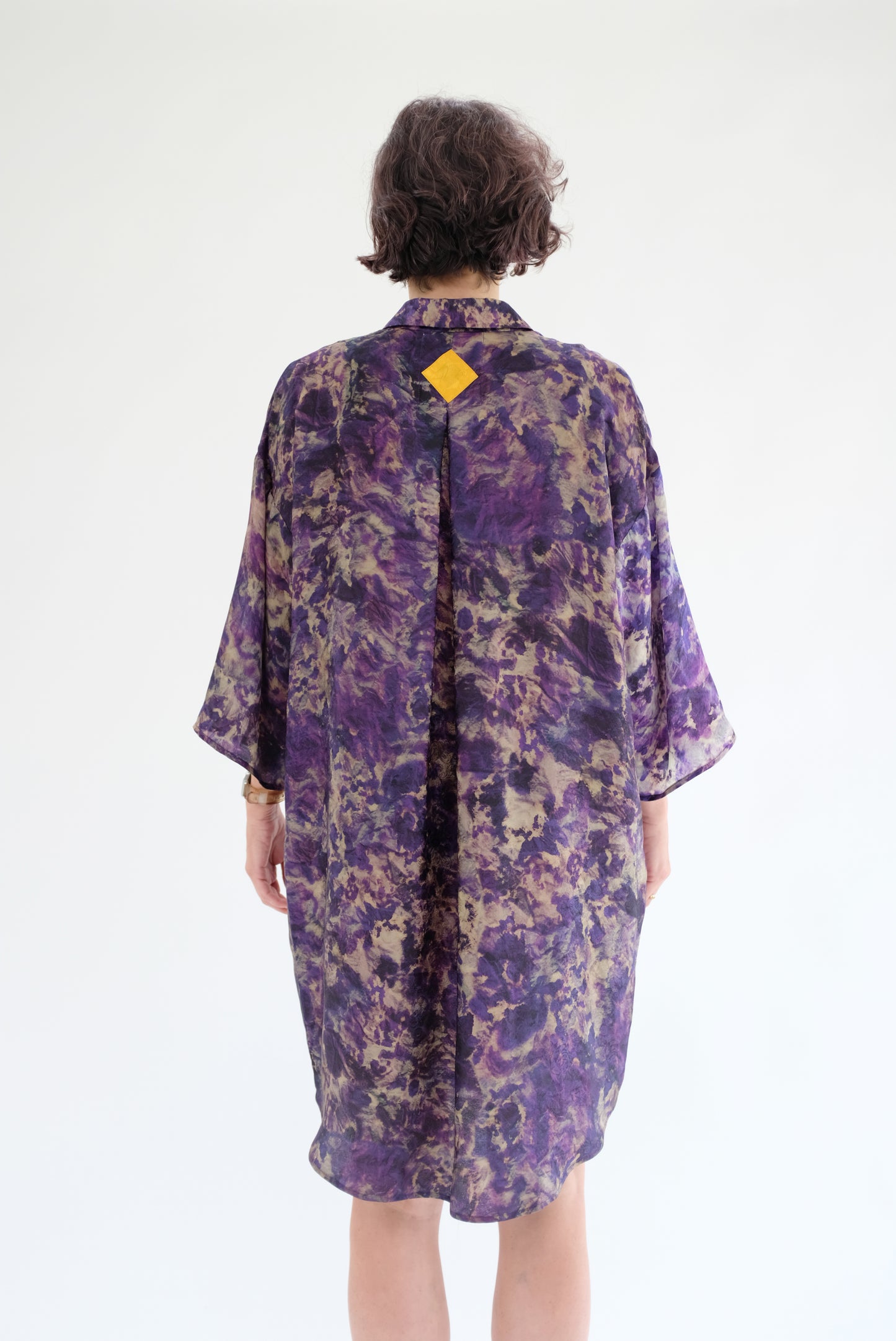 Beklina Anntian Longshirt Silk Dress Purple