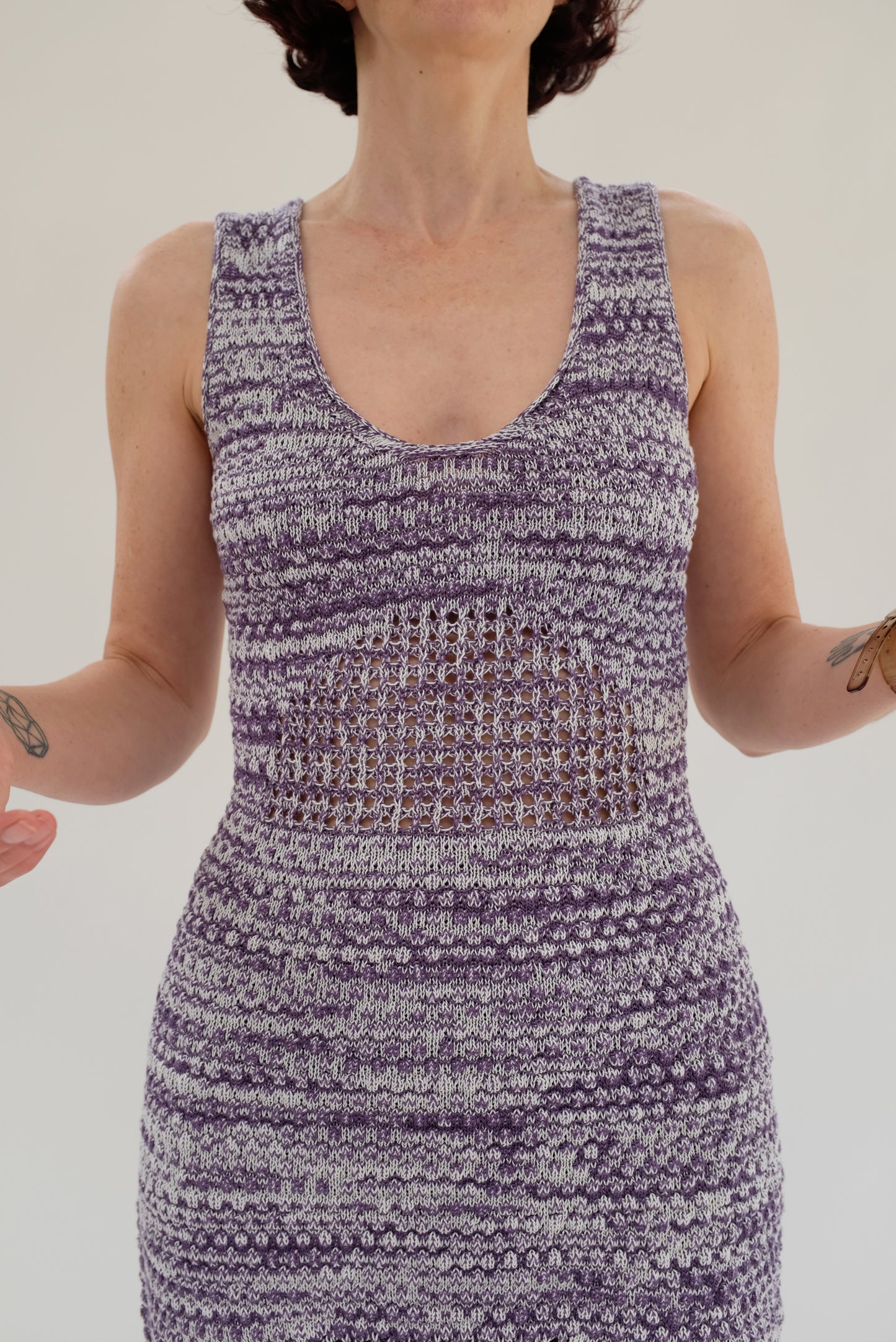 Beklina Haptic Tank Dress Violet Melange