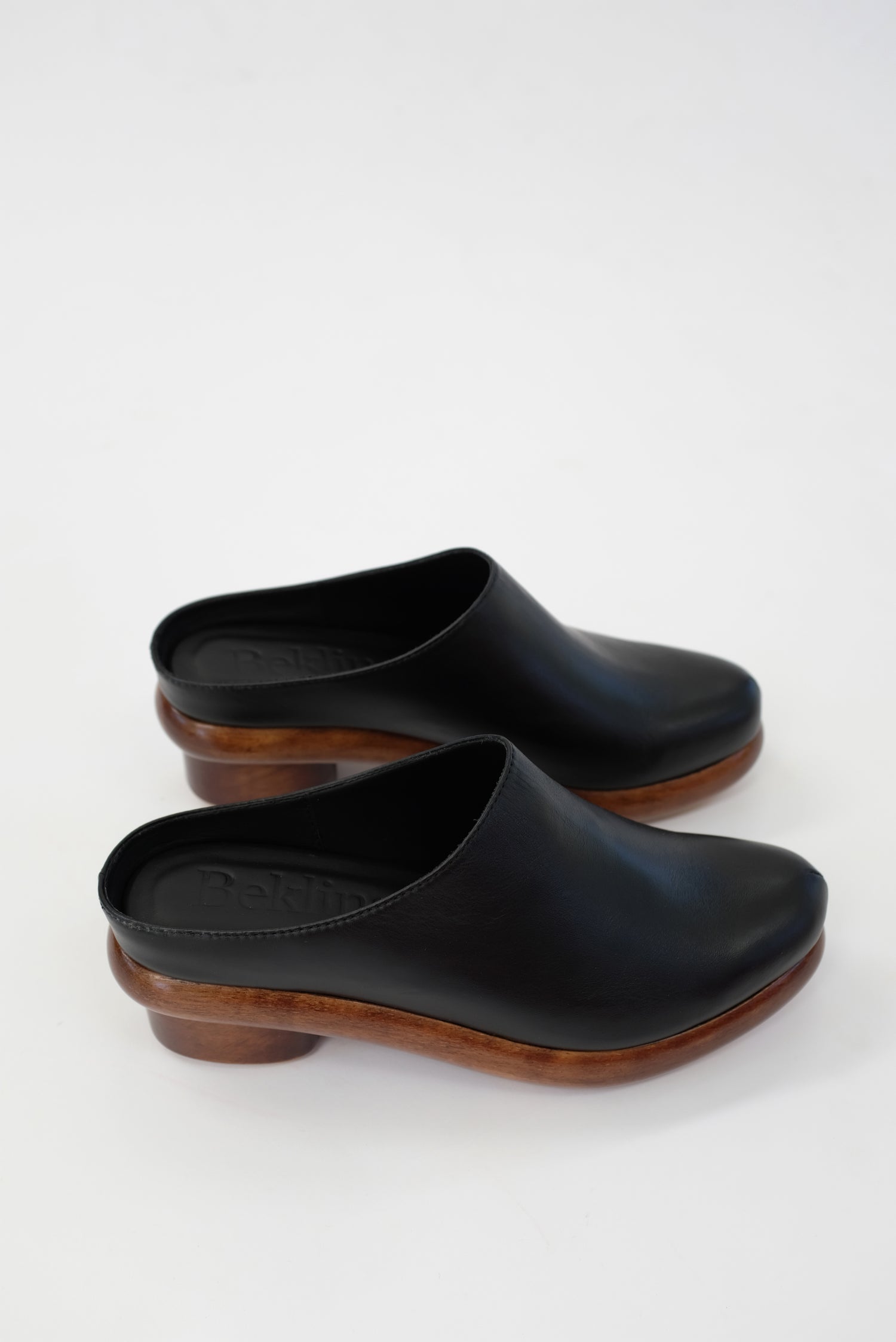 black dress clogs Sanita Addison (Black) Women's Shoes