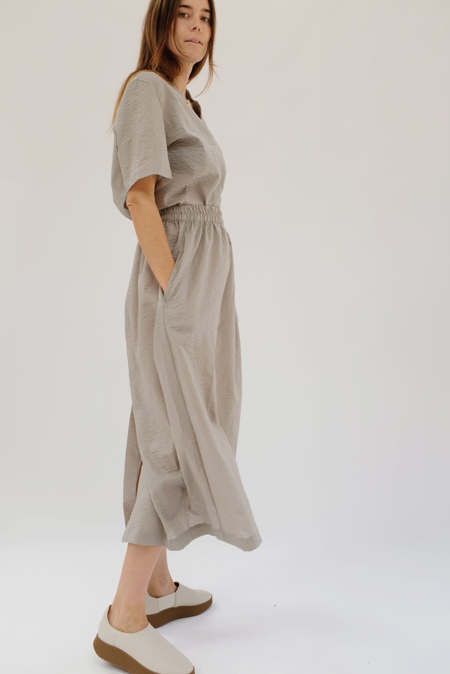 Beklina Basic Skirt Grey
