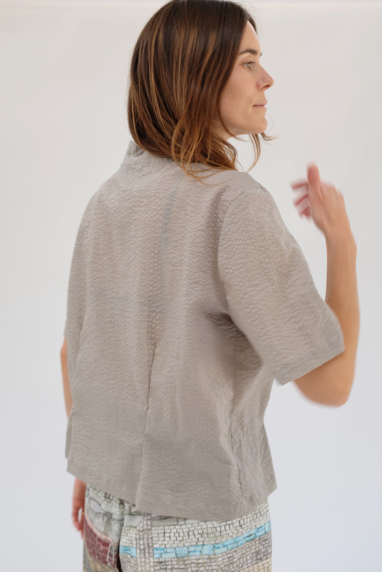 Beklina Okinawa Top Grey